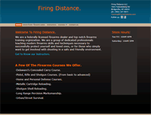 Tablet Screenshot of firingdistance.com